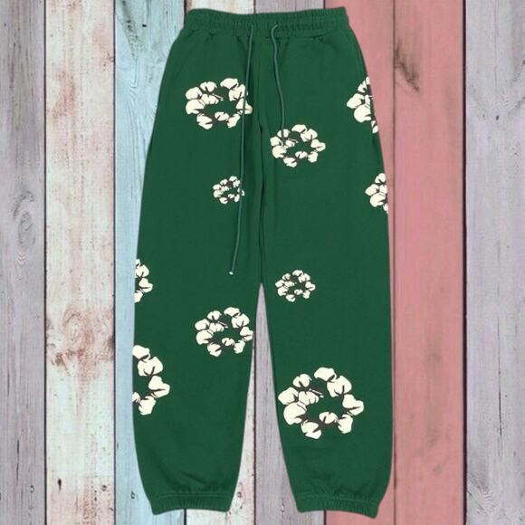 Classic Men's Denim Tears Pants Green - Picture 1 of 3